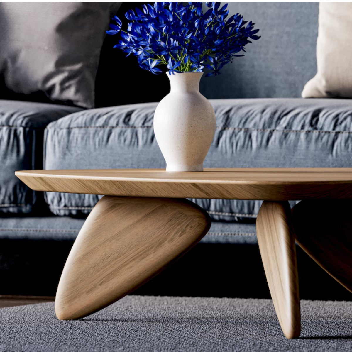 Evely Oak Wood Coffee Table