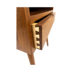 Faber Walnut Wood Bedside 4
