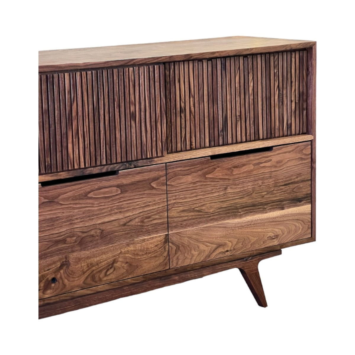 Fabiano Walnut Wood Cabinet & Sideboard side view