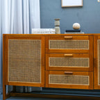 Harena Teak Wood Cabinet & Sideboard front view