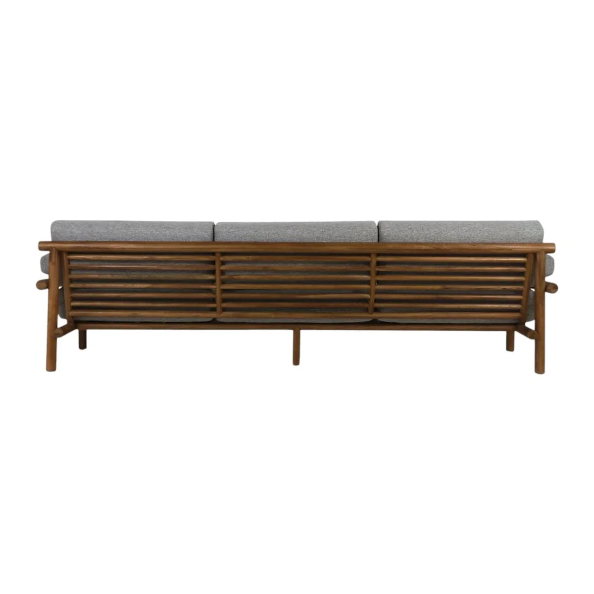 Henri Teak Wood & Fabric 3 Seater Sofa – Stylish and Durable Living Room Furniture