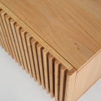 Julian Natural Wooden TV Unit top surface view