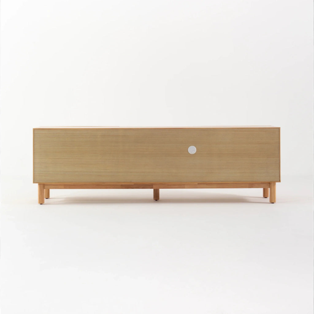 Julian Natural Wooden TV back view