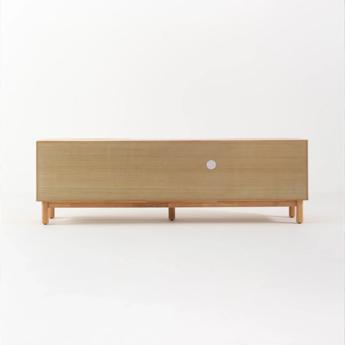 Julian Natural Wooden TV back view