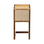 Jace Teak Wood & Cane Side Table