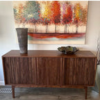 Jace Walnut Wood Cabinet & Sideboard front view
