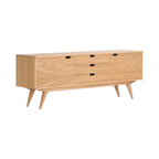Jacek Oak Wood Sideboard front view
