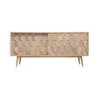 Jara Oak Wood Sideboard front view in natural oak finish