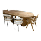 Javon Oak Wood Dining Table