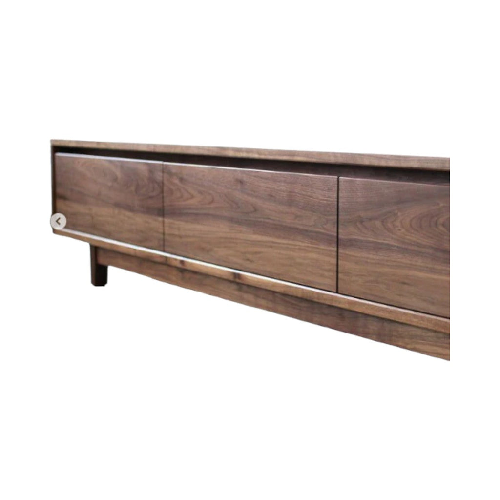 Kalena Walnut Wood Sideboard close-up of natural oiled walnut grain