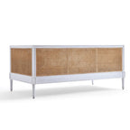 Karsten Teak Wood & Rattan 3 Seater Sofa