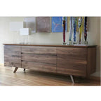Macon Walnut Wood Cabinet & Sideboard front view