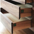 Macon Walnut Wood Cabinet & Sideboard drawer detail