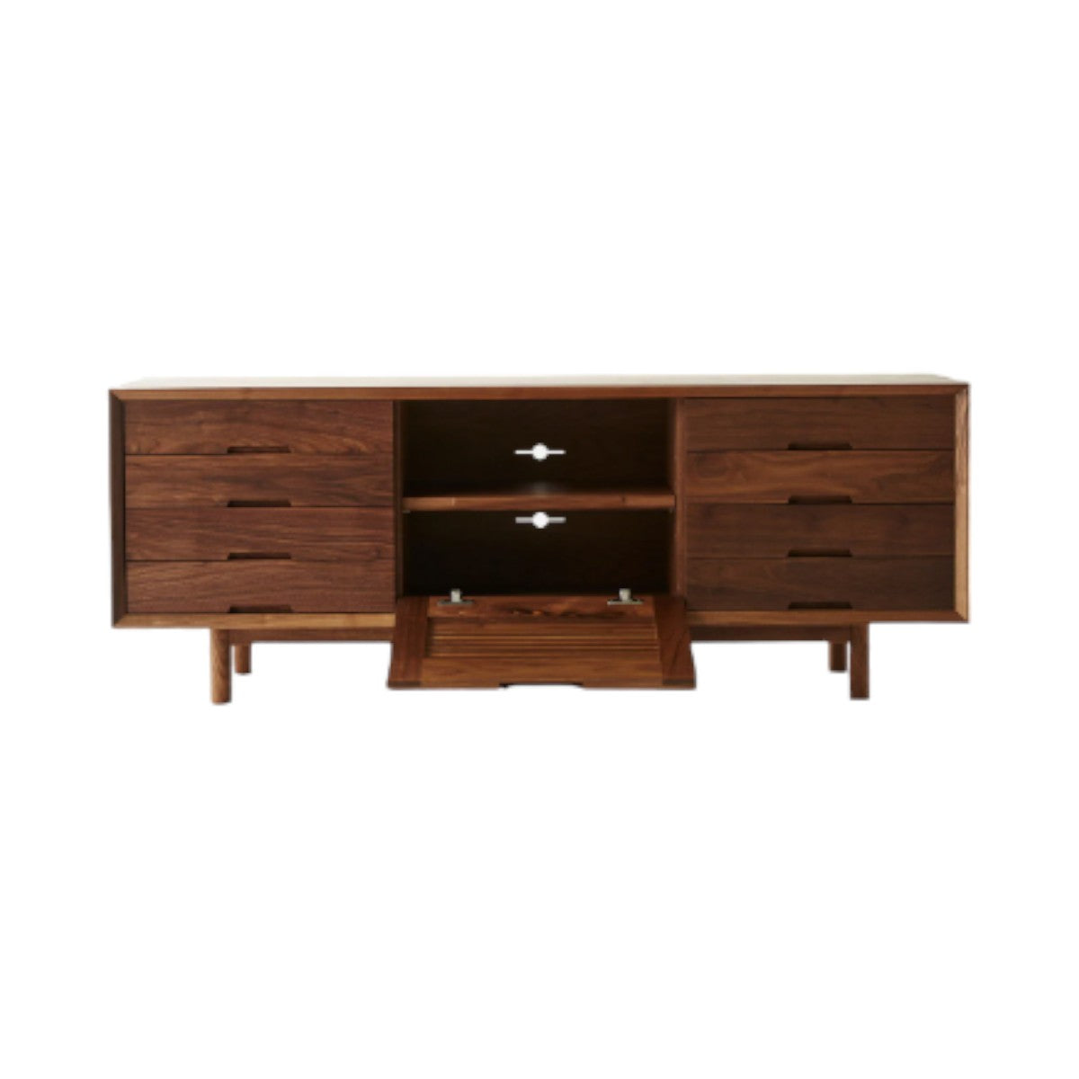 Madrona Walnut Wood Cabinet & Sideboard walnut finish detail