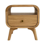 Manrico Oak Wood Bedside wooden bedside table