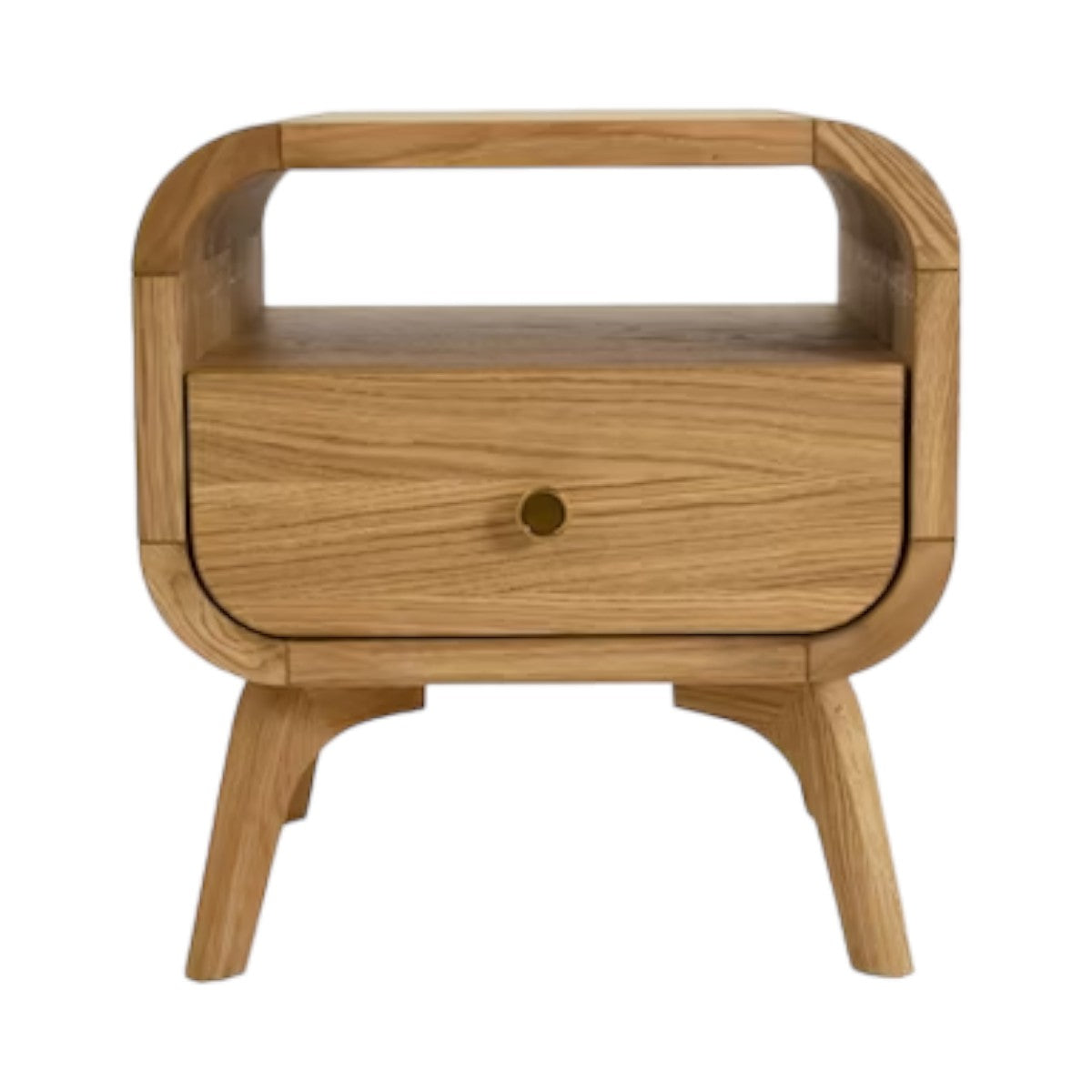 Manrico Oak Wood Bedside wooden bedside table