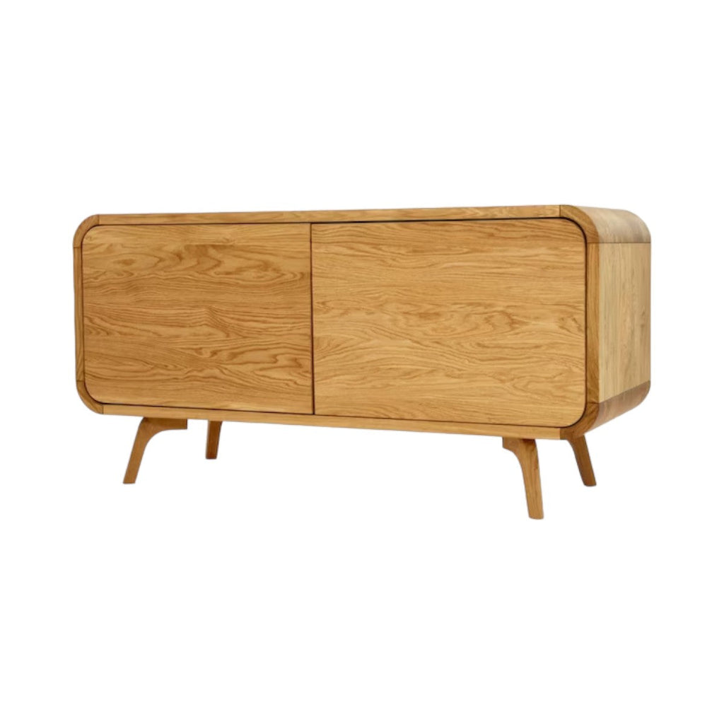Maram Oak Wood Sideboard front view in natural finish