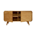 Maram Oak Wood Sideboard compact storage cabinet