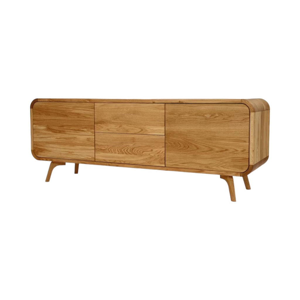 Marc Oak Wood Cabinet & Sideboard front view