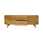 Marc Oak Wood Cabinet & Sideboard cabinet doors detail