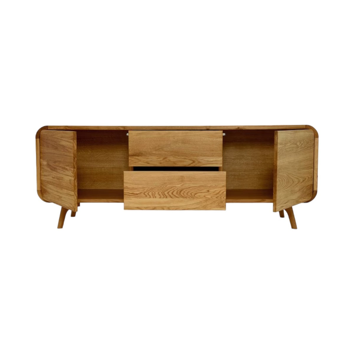 Marc Oak Wood Cabinet & Sideboard cabinet doors detail