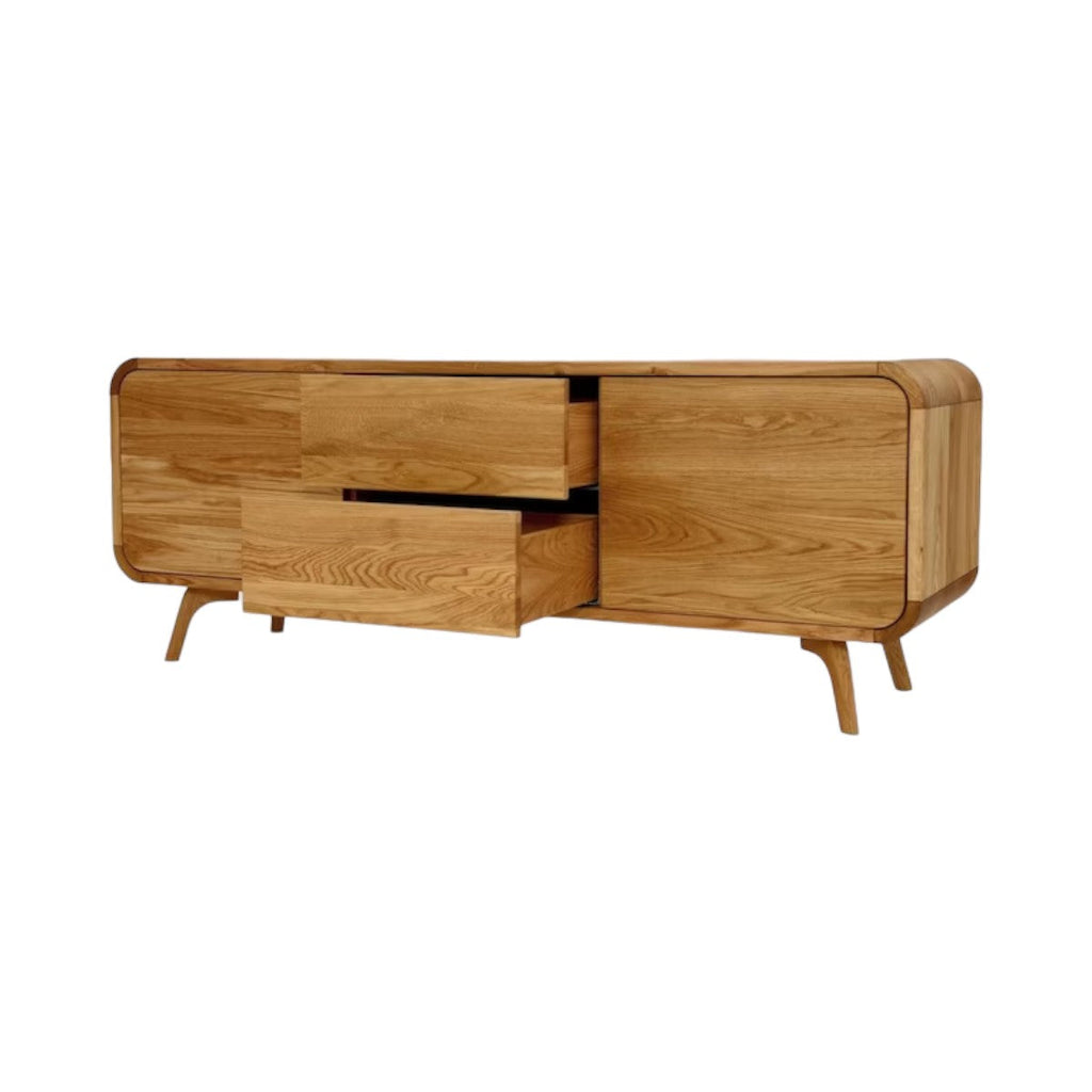 Marc Oak Wood Cabinet & Sideboard natural oak finish