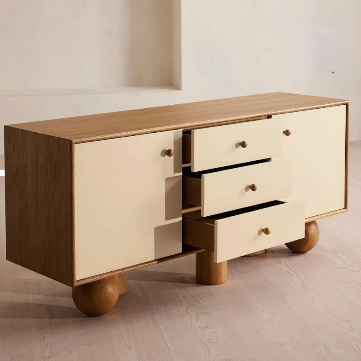 Marcel Oak Wood Cabinet & Sideboard wooden cabinet