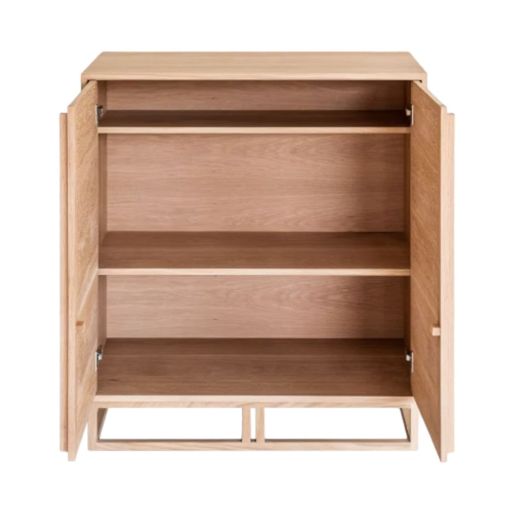 Maree Oak Wood Cabinet drawer and door detail