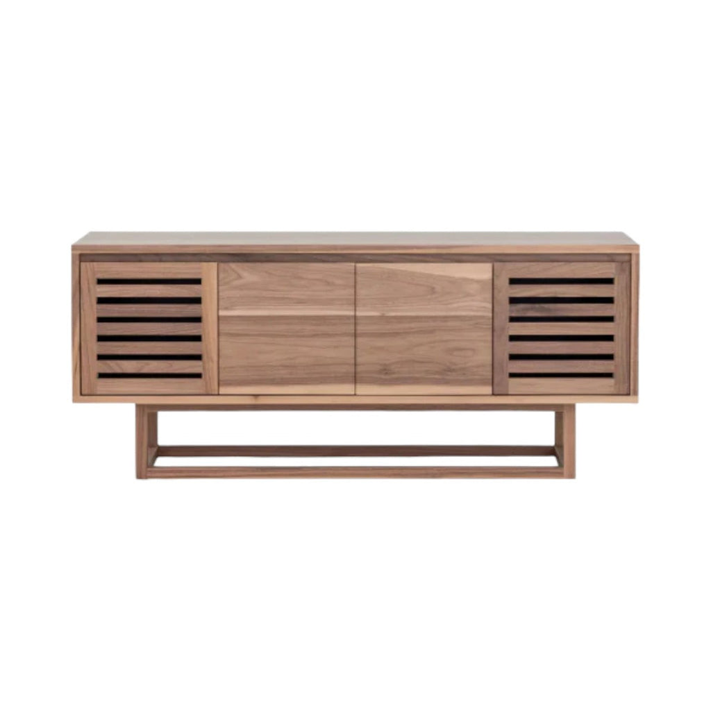 Marek Walnut Wood TV Unit & Sideboard front view