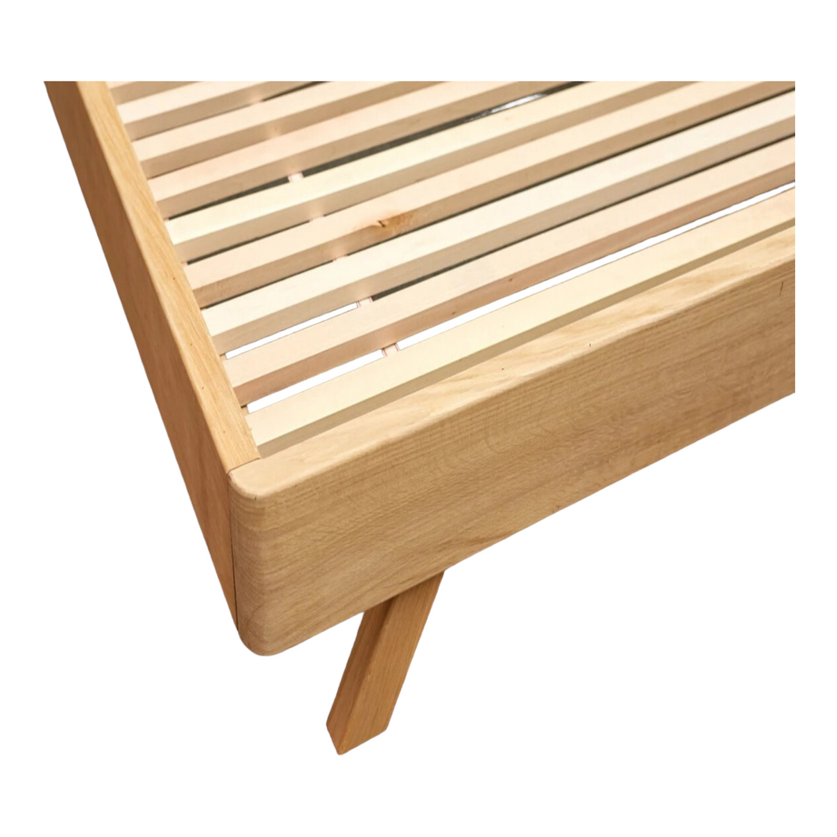 Aico Oak Wood Bed Frame in oak finish