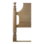 Aideen White Oak Wood Bed decor