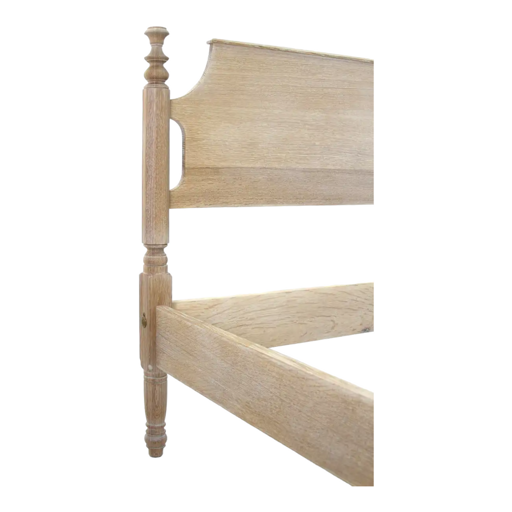 Aideen White Oak Wood Bed design