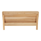 Aika White Oak Wood Bed in bedroom