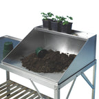 Rhino Potting Pal on Freestanding staging